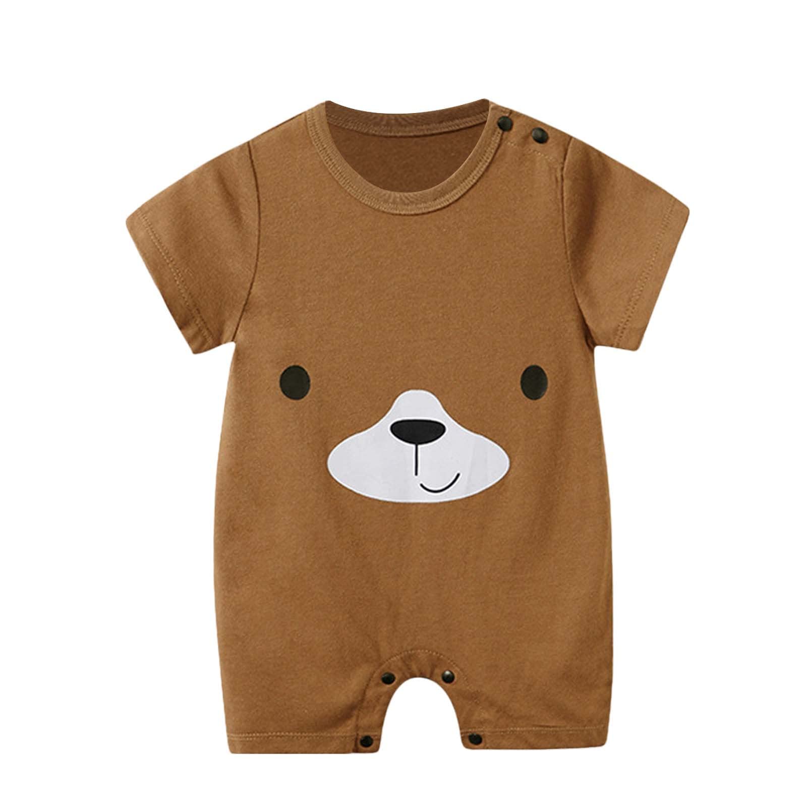 Newborn Baby Romper - Short Sleeve Summer Jumpsuit for Boys & Girls with Cute Prints | Perfect for Playtime, Photo Shoots & Everyday Wear