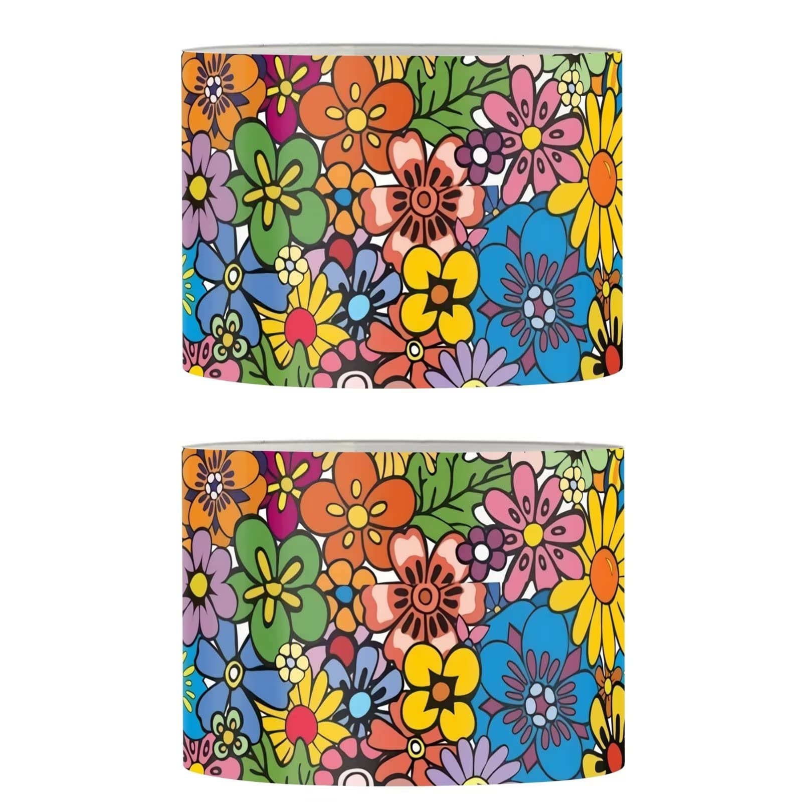 Xoenoiee 2-Pack Drum Lamp Shades for Floor & Table Lamps - 17