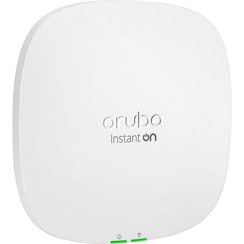 Aruba Instant On AP25 Dual Band 802.11ax WiFi 6 Wireless Access Point | 5.3Gbps Speed | 2.4GHz & 5GHz | MIMO Technology | 2.5GbE Port | Wall/Ceiling/Rail Mountable | Ideal for Office, Home & Small Business Networks