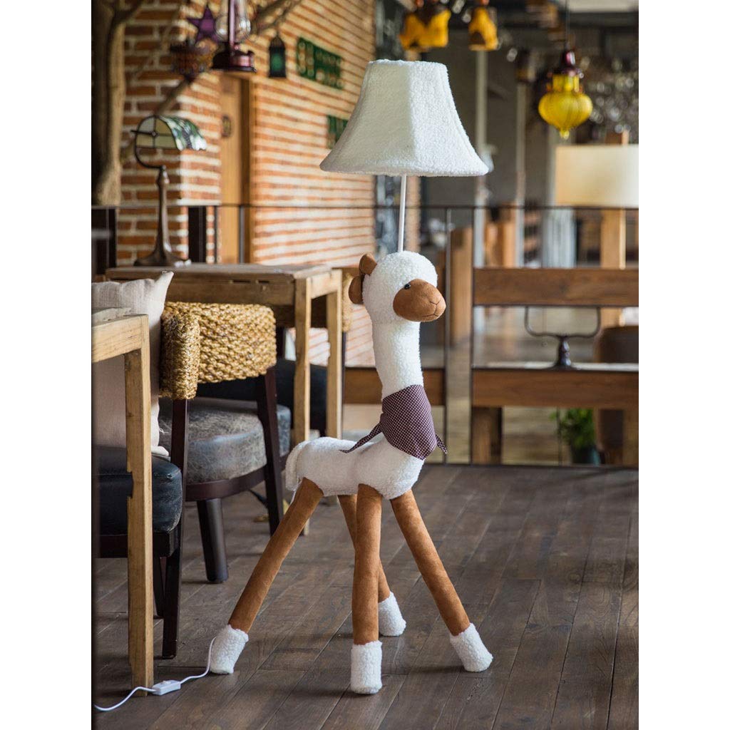 **Cartoon Alpaca Floor Lamp with Remote Control - Cute & Creative Lighting for Living Room, Bedroom, Kids Room, Nursery - Perfect Night Light & Decorative Gift**