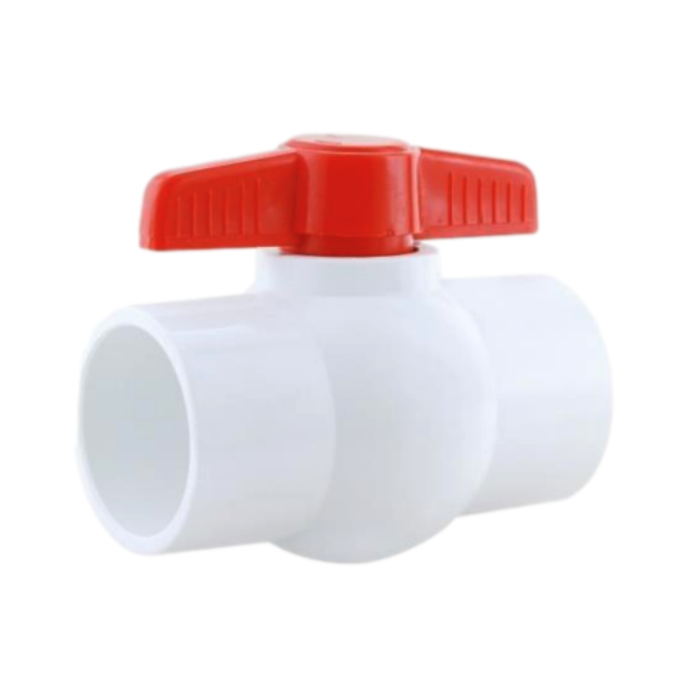 MATCO NORCA 770S05N 1 Inch PVC Economy Ball Valve - Solvent Weld for Plumbing, Irrigation & Water Systems