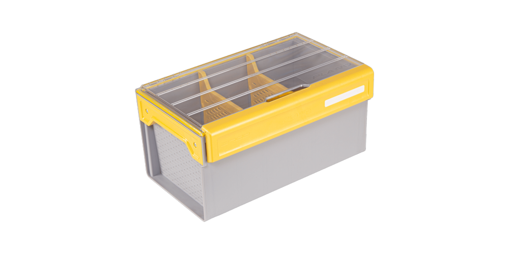 Plano Edge 3700 Waterproof Plastic Utility Tackle Box for Fishing Gear Storage - Perfect for Bass Fishing, Camping & Outdoor Adventures