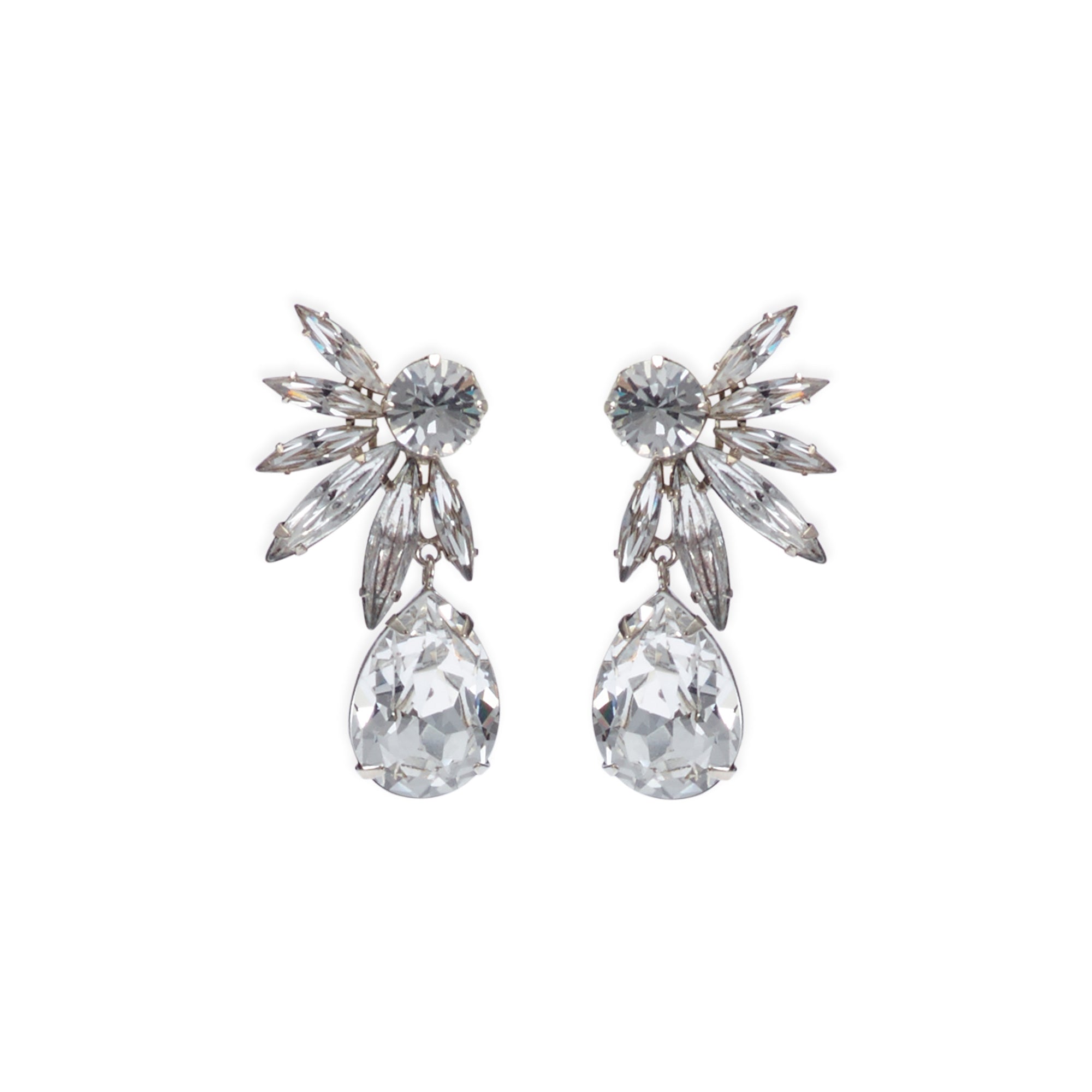 Rosalie Crystal Earrings for Women - Elegant & Sparkling Dangle Earrings for Party, Wedding, and Evening Events