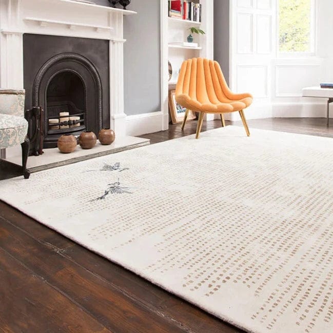 Wisteria Hand Tufted Area Rug - Soft Floral Bohemian Decor for Living Room, Bedroom & Nursery - Pre Order Now