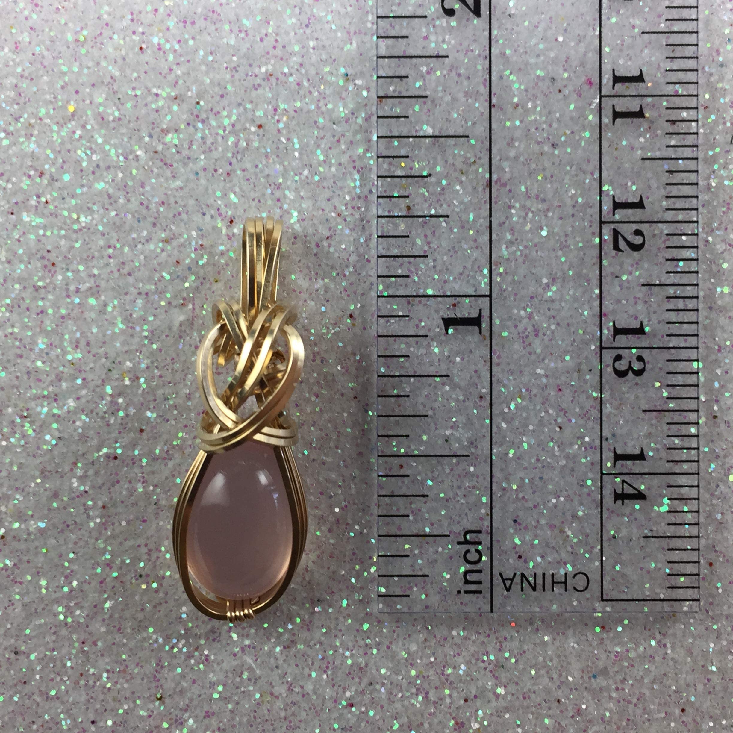14K Gold Filled Rose Quartz Crystal Pendant Necklace - AAA Quality Heart Wand for Reiki Energy & Romance | Elegant Gift Box & Black Leather Chain | Spiritual Healing Jewelry for Meditation, Love & Positive Energy