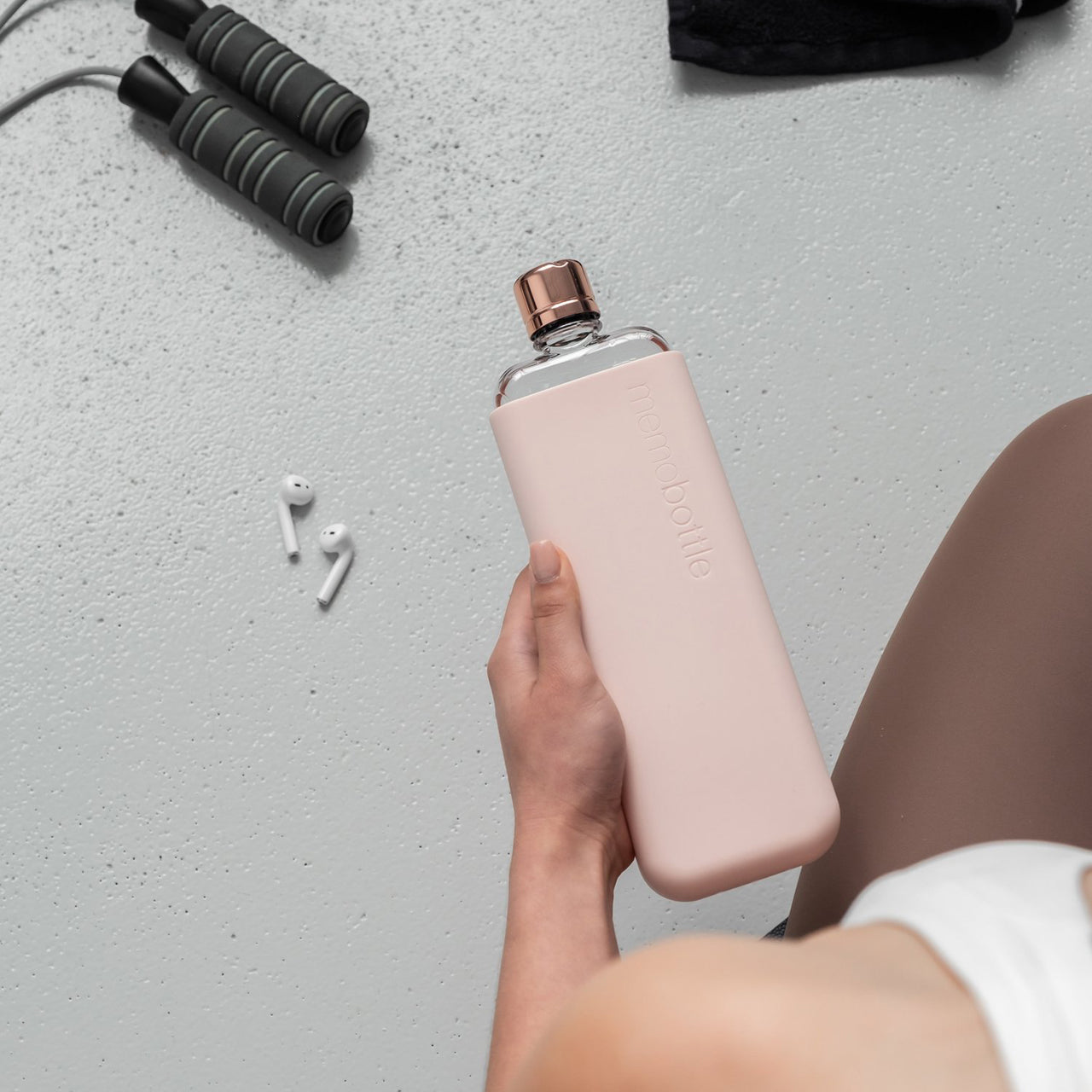 Slim Water Bottle Silicone Sleeve Cover - Non-Slip Grip Protector for Gym, Hiking & Everyday Use