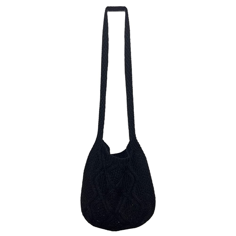 Stylish Crochet Tote Bag for Women - Handmade Knitted Shoulder Purse with Boho Aesthetic | Perfect for Beach, Shopping & Everyday Use
