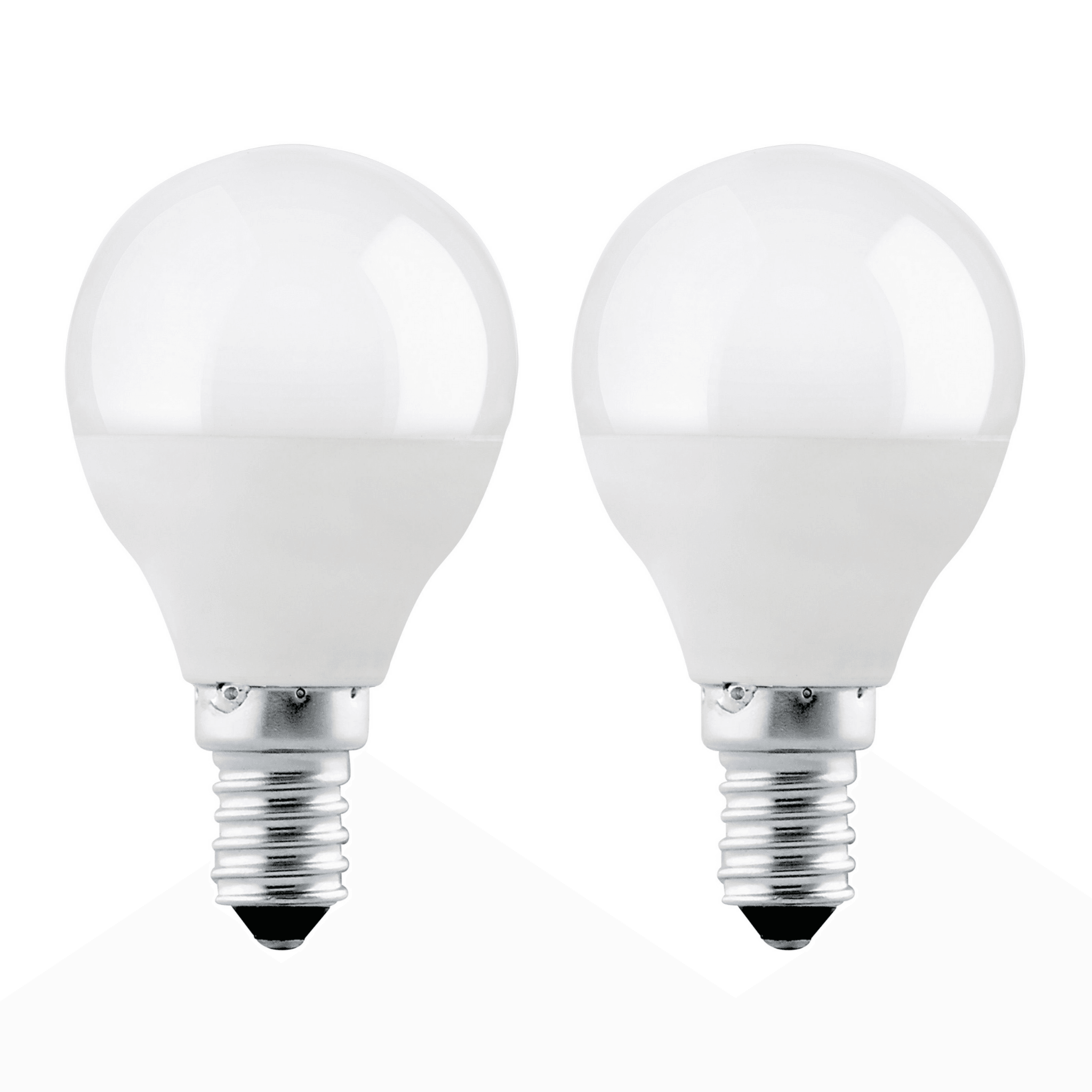 2 Pack E14 LED Bulbs, 4W (40W Equivalent) Non-Dimmable Warm White Light - Perfect for Chandeliers, Table Lamps & Ceiling Fixtures