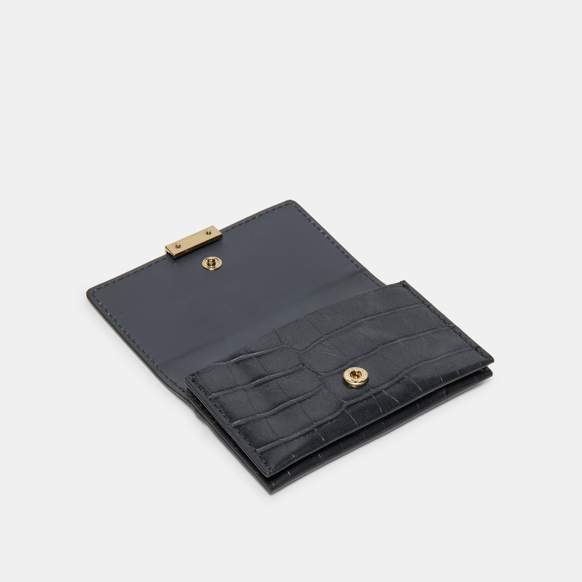 Mini Me Wallet Grey Crocodile Stella - Stylish & Compact Card Holder for Women - Perfect for Everyday Use, Travel, and Gifting