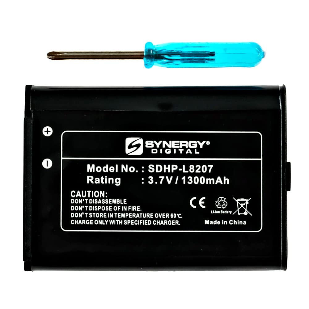 Synergy Digital Rechargeable Li-ion Batteries for Nintendo Switch Pro Controller - 3.7V 1300mAh Game Console Battery Pack (5-Pack) | Perfect for Gaming Sessions, Travel & Backup Power