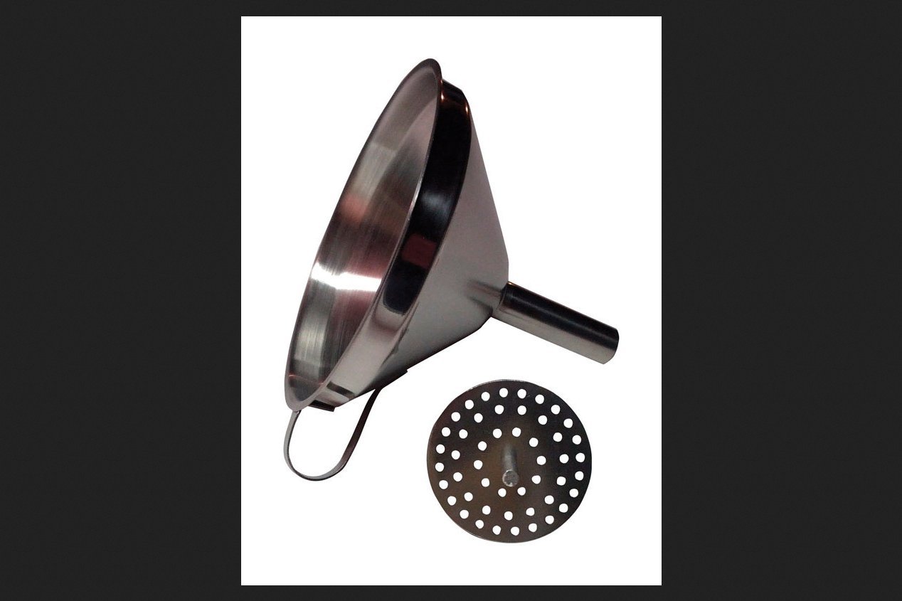 Premium Stainless Steel Funnel with Removable Fine Mesh Strainer - Ideal for Kitchen, Brewing, Auto Fluids & DIY Projects