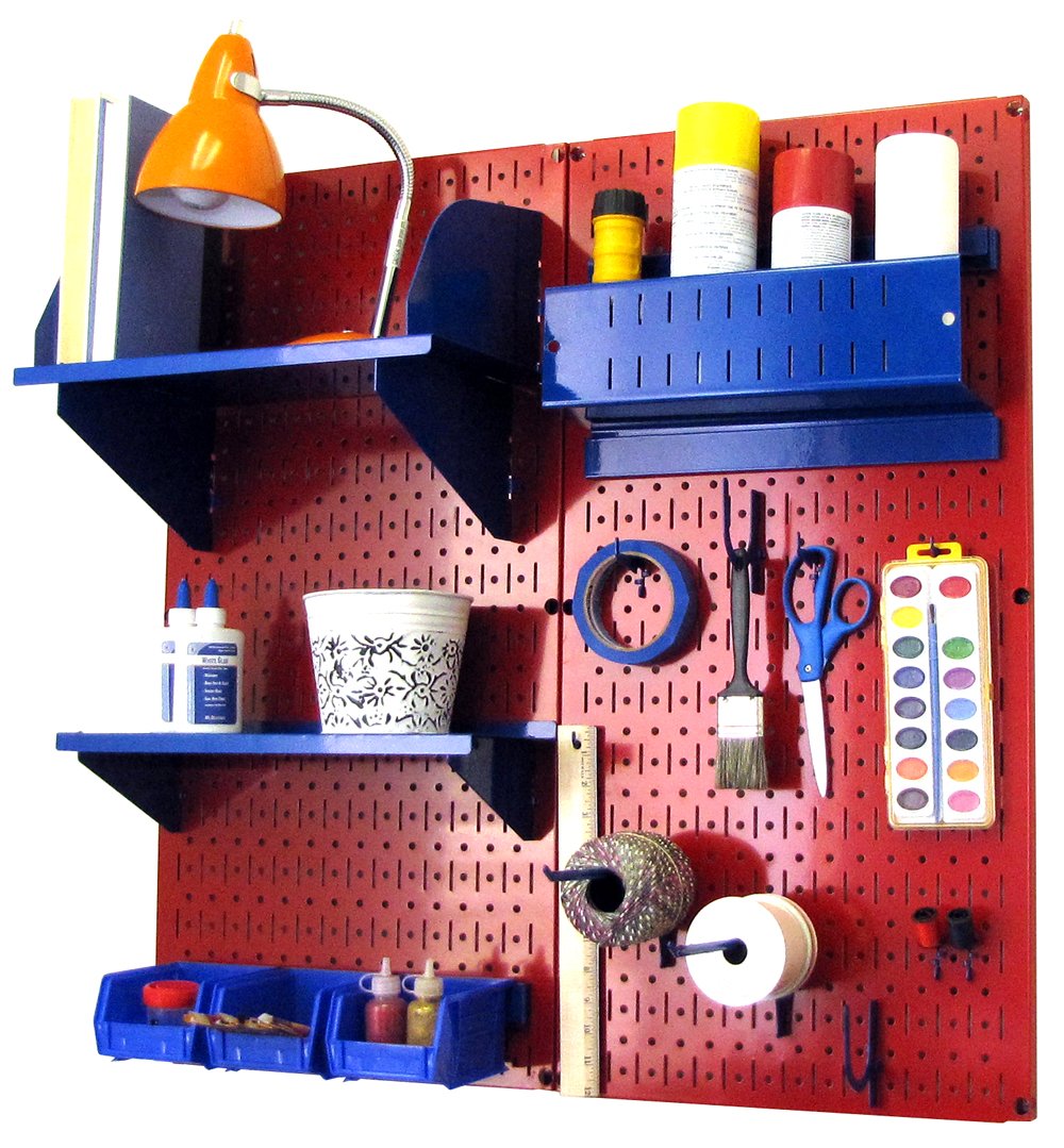 Wall Control Craft & Hobby Pegboard Organizer Storage Kit - 32