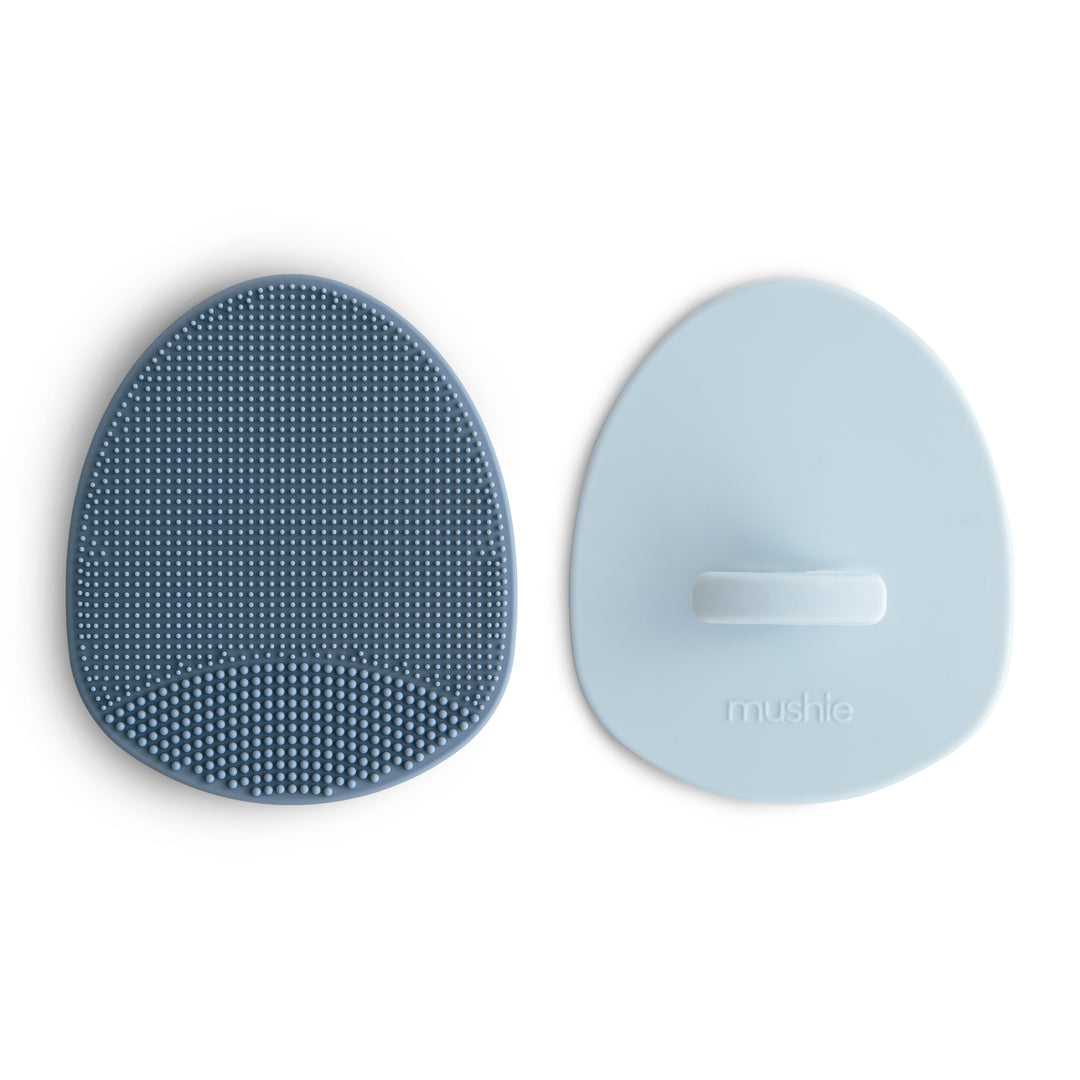 Mushie Cradle Cap Brush 2 Pack - Soft Baby Scalp Brush for Newborns & Infants - Gentle Hair Brush for Cradle Cap Treatment & Baby Hair Care - Perfect for Bath Time & Daily Grooming