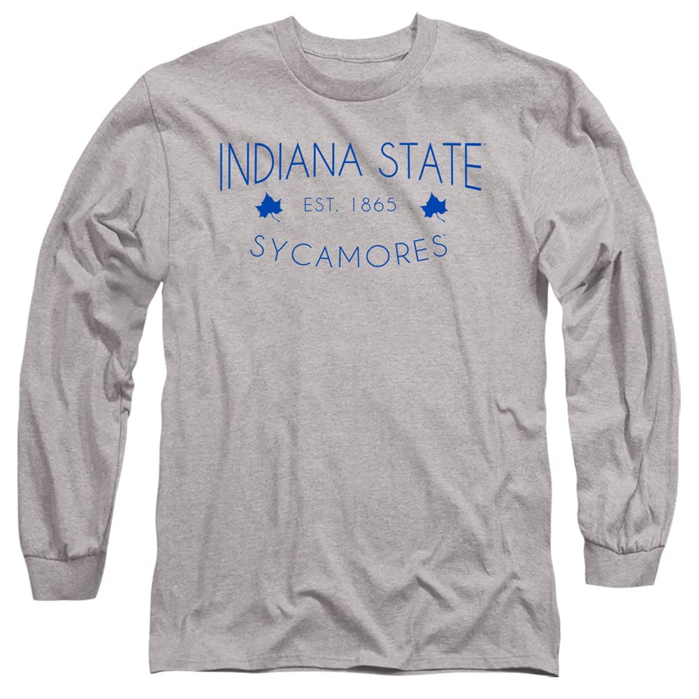 Indiana State University Official Unisex Long Sleeve T-Shirt for Men & Women - Comfortable Cotton Tee for College Fans, Alumni & Students (Campus Wear, Game Day Outfits, School Spirit Apparel)