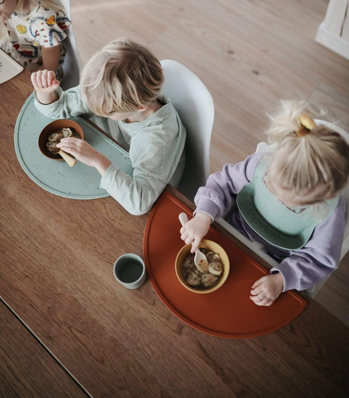 Mushie Silicone Baby Bib - Soft, Waterproof & Easy Clean Feeding Bib for Infants & Toddlers - Perfect for Mealtime, Snacks & Messy Play