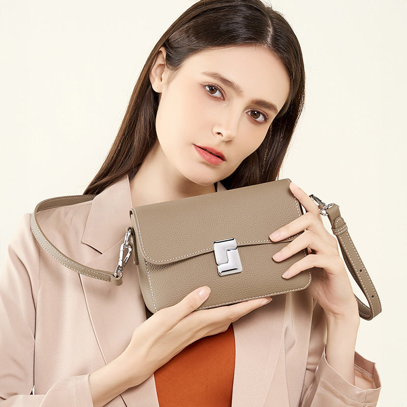 Premium Genuine Leather Crossbody Shoulder Bag for Women - Stylish & Durable Handbag for Work, Travel & Everyday Use