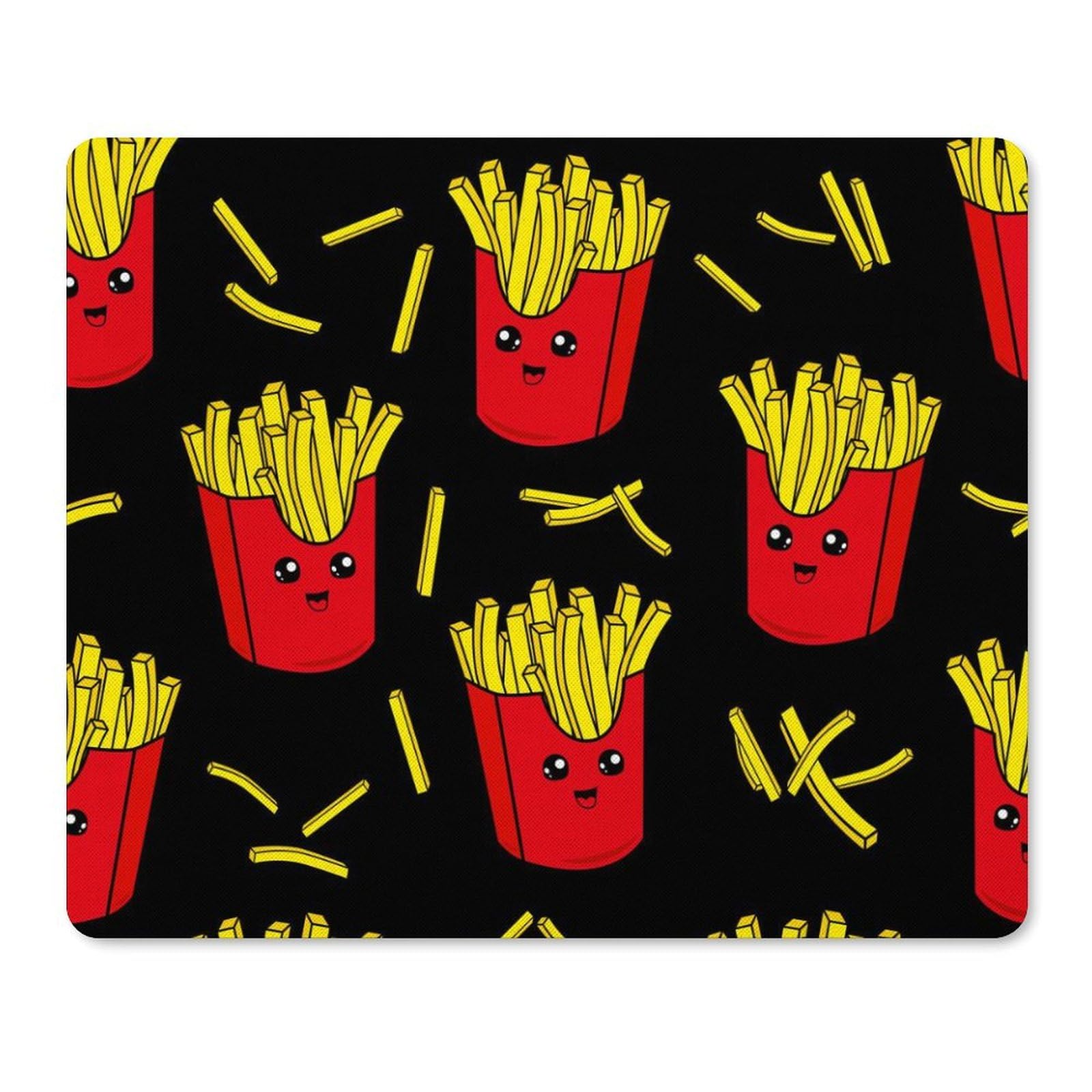 Stylish French Fries Mouse Pad - Non-Slip, Waterproof Gaming Mouse Mat for PC & Laptop - Durable Office & Home Desk Accessory (18x22cm) - Perfect for Gamers, Students & Remote Workers