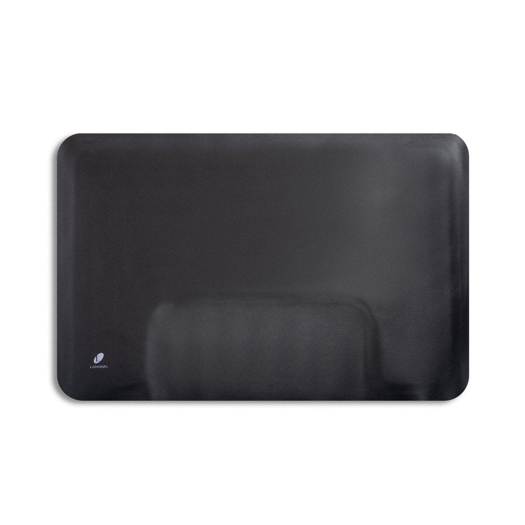 Lanvain Professional Barber Mat for Styling Chairs - Non-Slip Rectangular Design with Square Print, Model 3040R 1/2R - Perfect for Salon, Barbershop & Home Haircut Stations