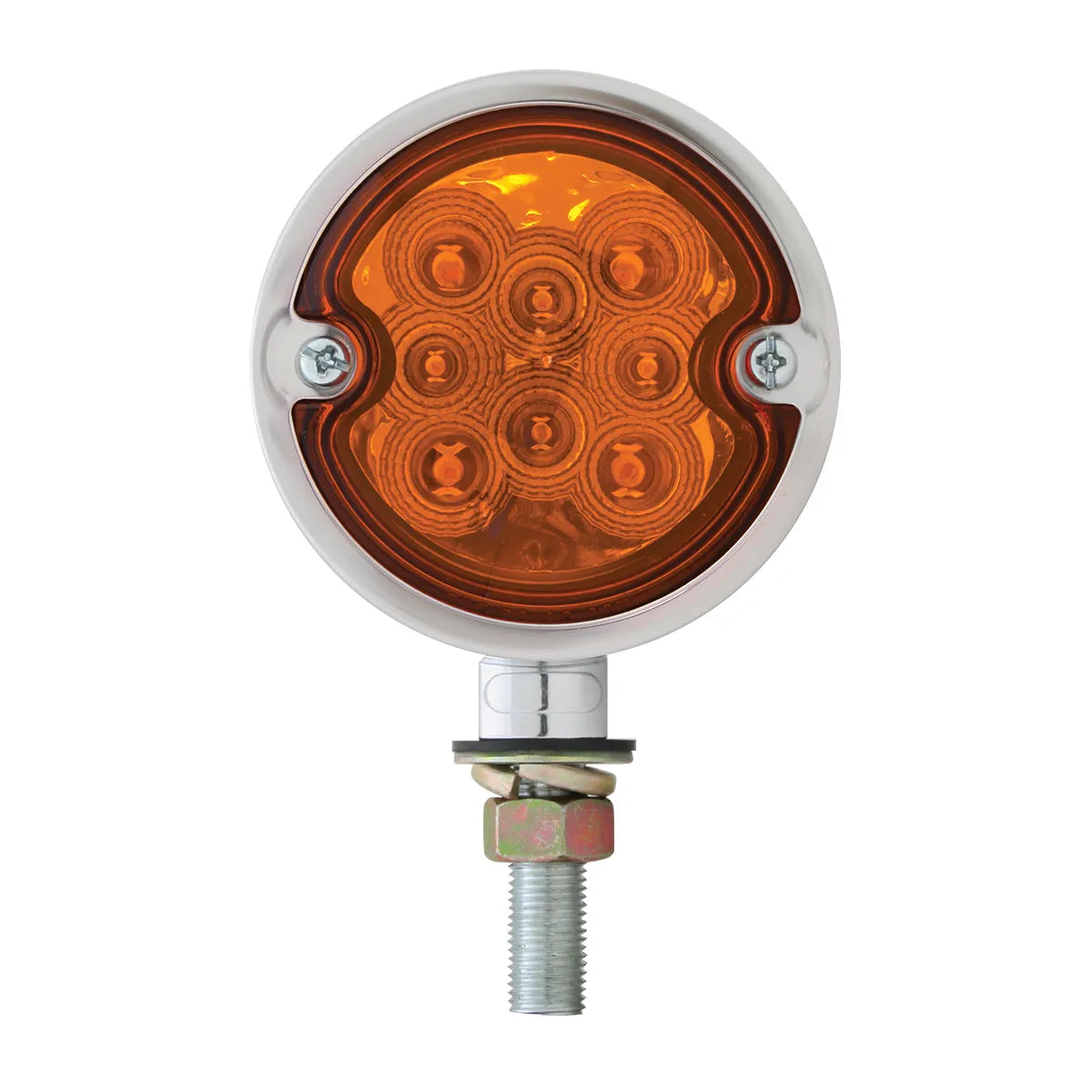 Spyder Amber Red LED Pedestal Light - Waterproof Outdoor Security Lighting for Driveway, Garden, and Walkway