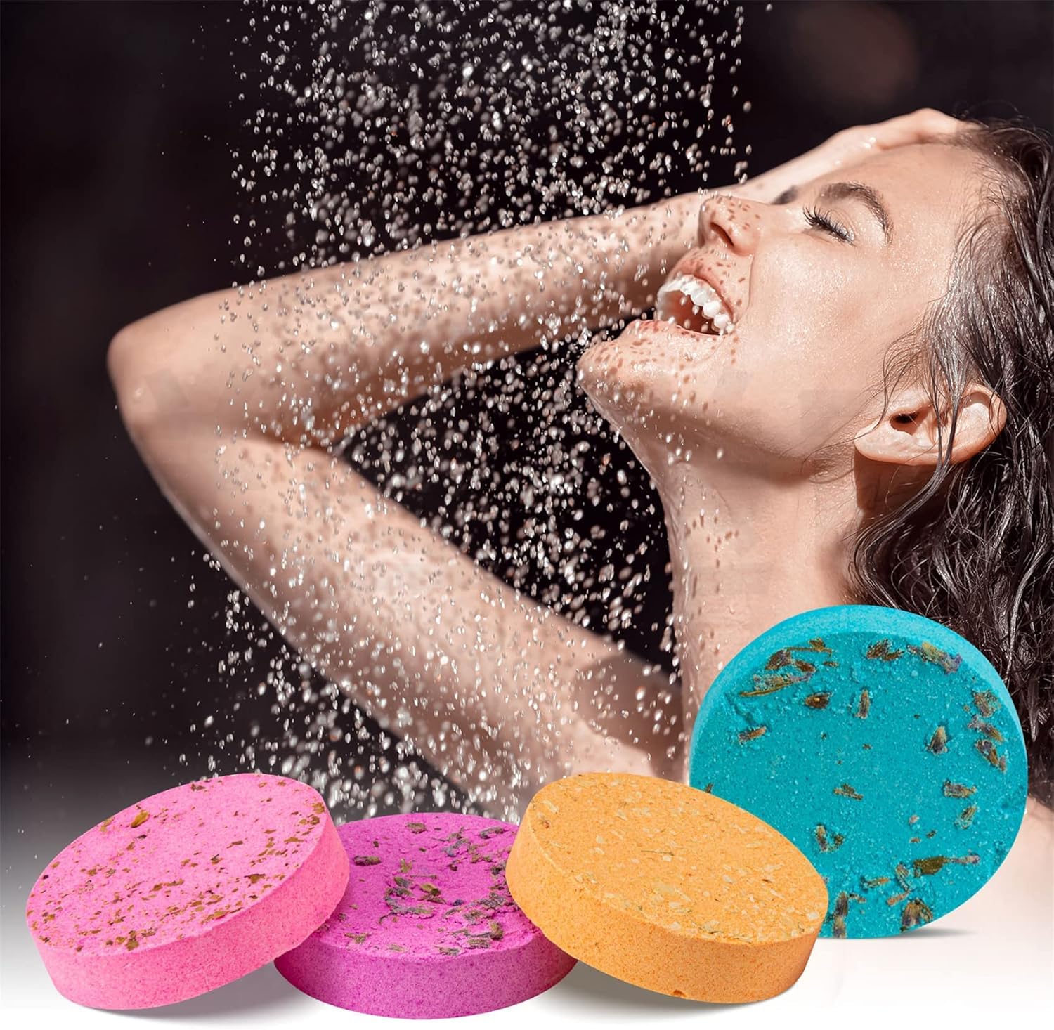 Aromatherapy Shower Steamers - 8 Pack Essential Oil Scented Bath Tablets for Relaxation | Self Care Gifts for Women, Perfect for Sister Birthday, Wife Christmas Present & Stocking Stuffers | Enhance Your Shower Experience with Soothing Scents