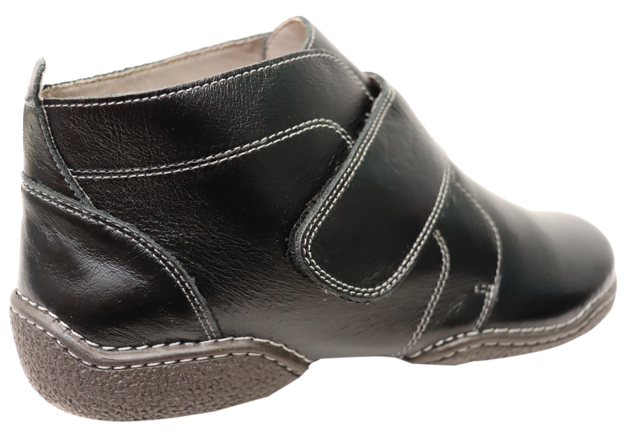 J Gean Zoey Women's Comfortable Leather Ankle Boots - Made in Brazil - Stylish & Durable for Work, Travel & Everyday Wear