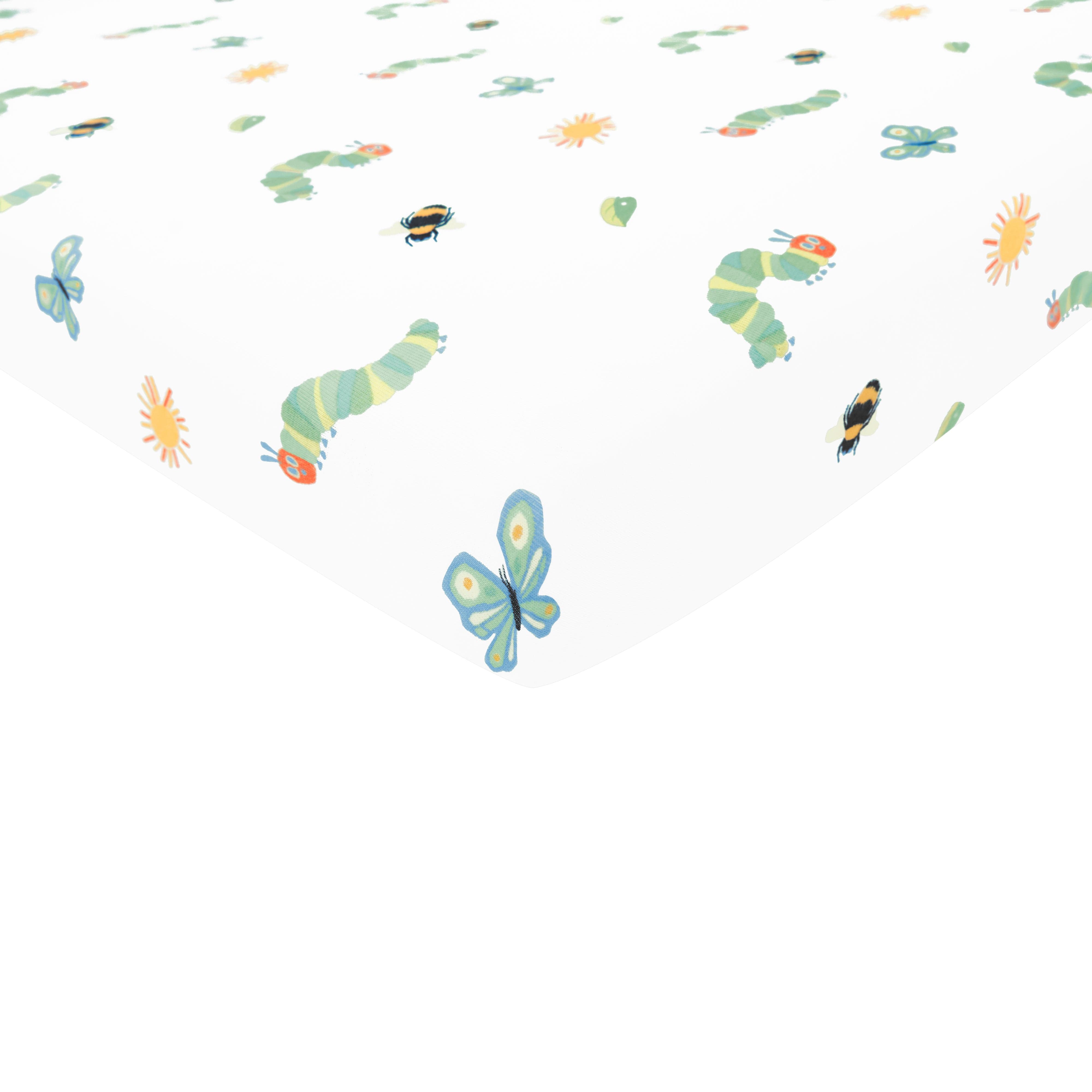 The Very Hungry Caterpillar™ Crib Sheets - Soft Baby Bedding Set with Eric Carle Designs | Perfect for Nursery, Toddler Sleep & Baby Shower Gifts