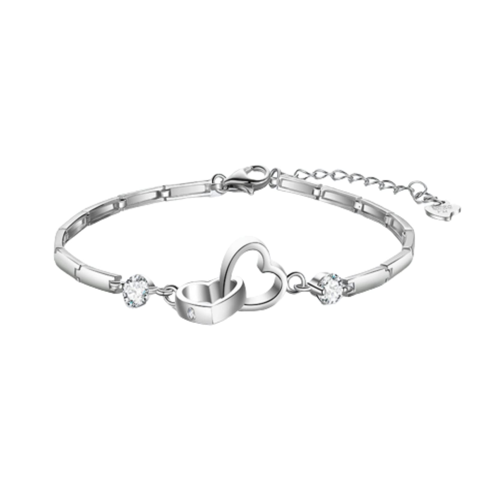 Adjustable Interlocking Hearts Friendship Bracelet - Soul Sister Thank You Gift for Best Friends & Sisters | Perfect for Birthdays, Anniversaries & BFF Gifts