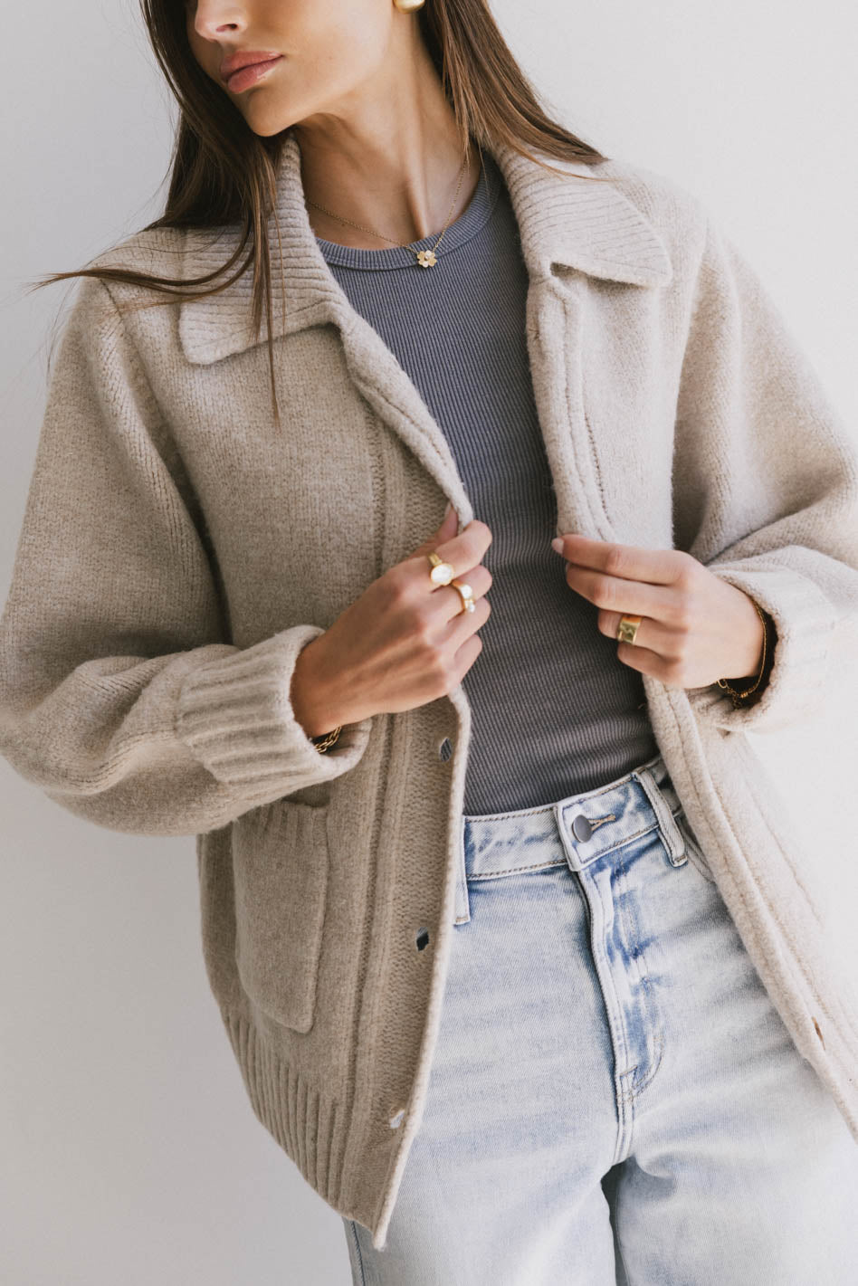 Kinsley Knit Cardigan for Women - Cozy Long Sleeve Open Front Sweater - FINAL SALE - Perfect for Fall, Winter & Layering Outfits