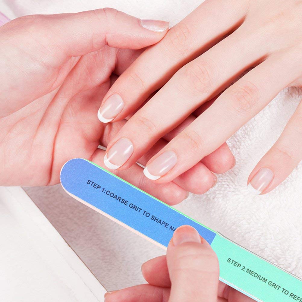 9UP® Professional 7-in-1 Nail File & Buffer Set for Manicure & Pedicure | Nail Repair, Shaping & Polishing Kit | Multicolor Pack of 3 | Perfect for Home, Salon & Travel Nail Care