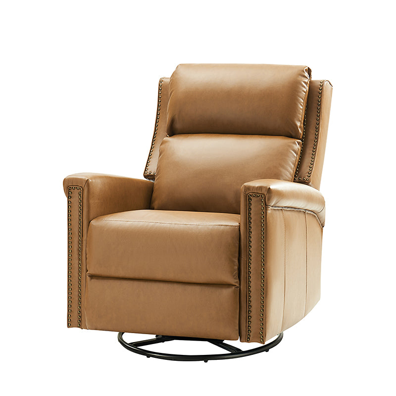 Anton Traditional Design Swivel and Rocker Power Recliner Chair - Comfortable Electric Lift Reclining Sofa for Living Room, Home Theater, and Nursing Care