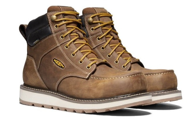 Keen Cincinatti 1023222 6-Inch Composite Toe Work Boots - Durable Safety Shoes for Construction, Warehouse & Outdoor Work
