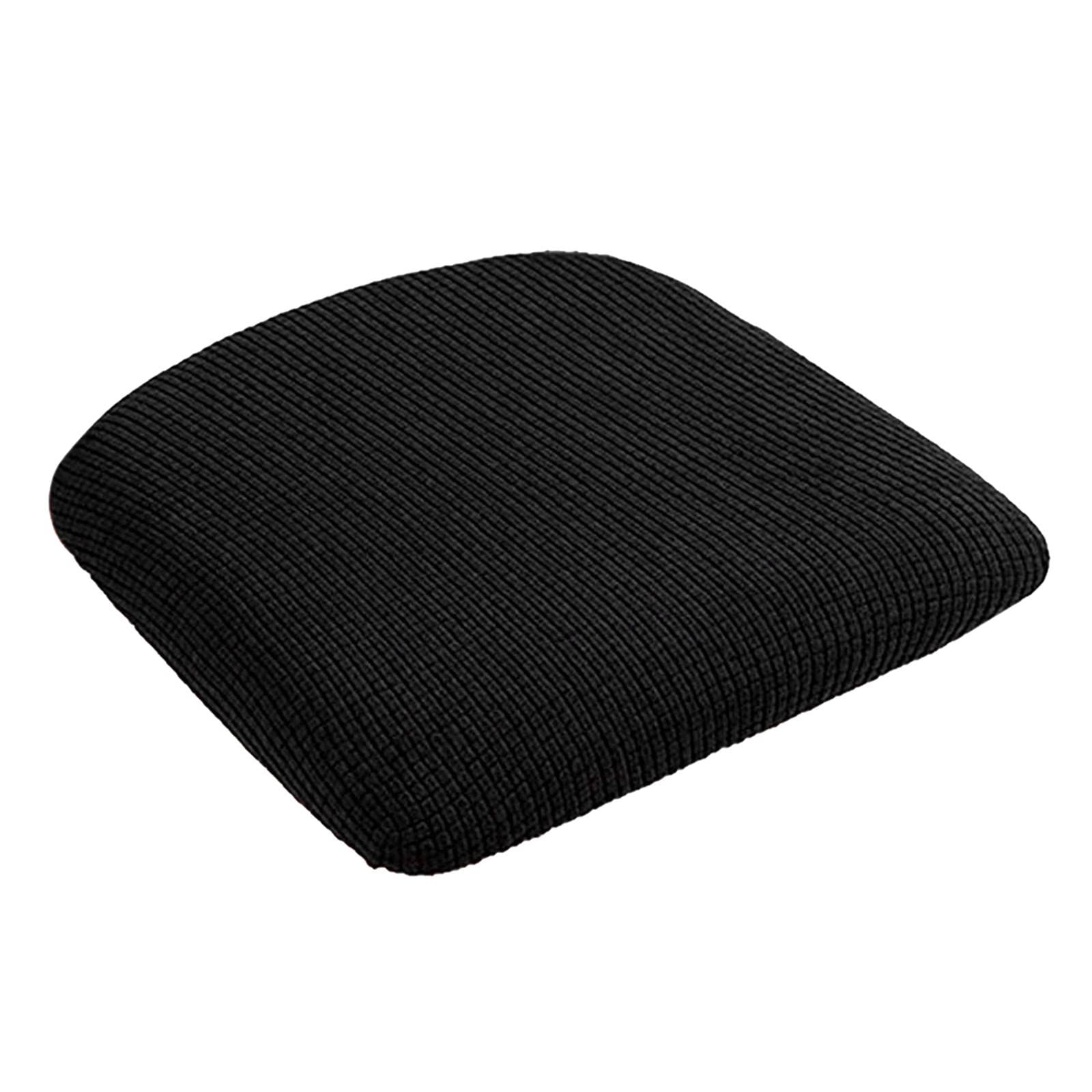 Baoblaze 4-Pack Stretchable Dining Chair Covers - Breathable Spandex Fabric, Universal Fit for Kitchen, Office, Banquet & Home Chairs - Black | Water-Resistant & Anti-Slip Seat Protectors for Everyday Use & Special Occasions