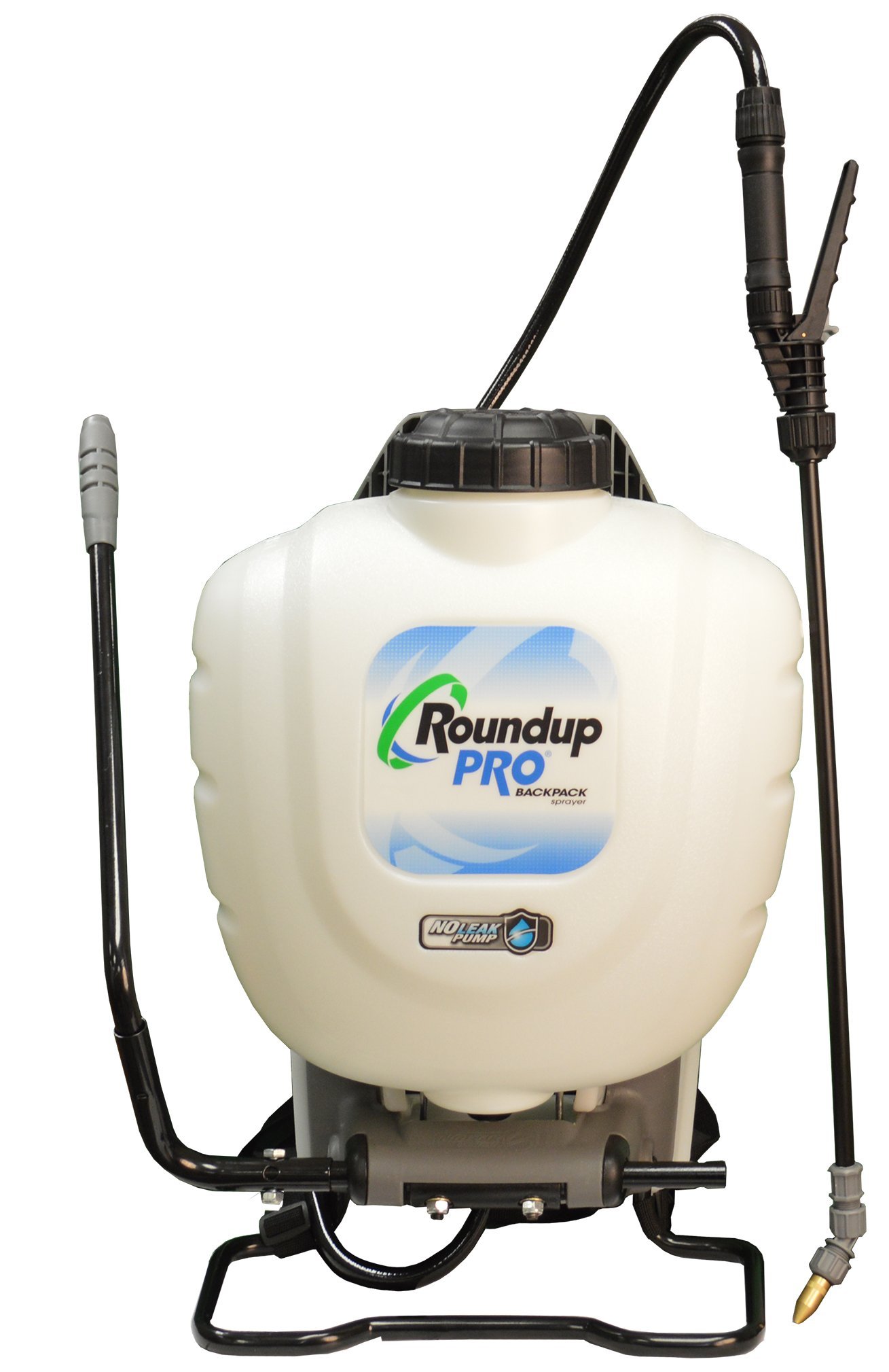 Roundup PRO 190412 No Leak Pump Backpack Sprayer for Herbicides - 4 Gallon Capacity, Adjustable Nozzle, Comfortable Shoulder Straps (Red) - Ideal for Weed Control in Lawns, Gardens & Agricultural Fields