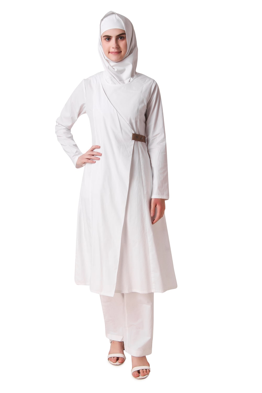 Zuhera Embroidered Prayer Salwar Kameez for Women - Islamic Prayer Dress with Elegant Embroidery - Perfect for Eid, Ramadan & Mosque Gatherings