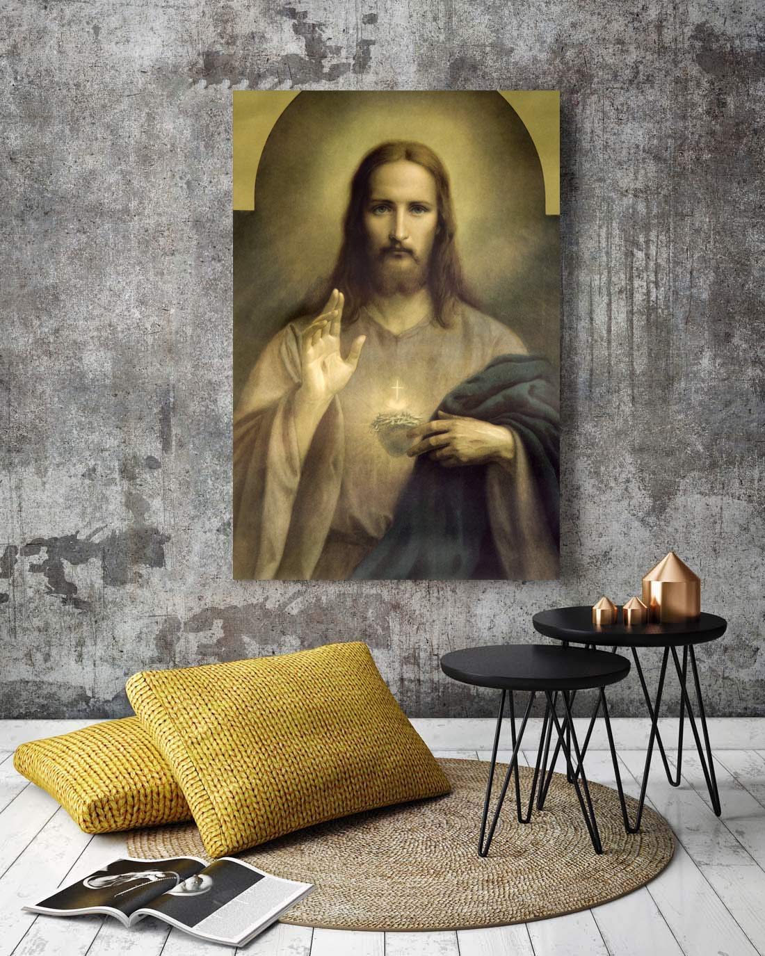 SIGNWIN Christ The Creator Canvas Wall Art - 32x48 Inches High Definition Giclee Print, Religious Home Decor for Living Room, Bedroom & Church | Perfect for Christian Gift & Spiritual Inspiration