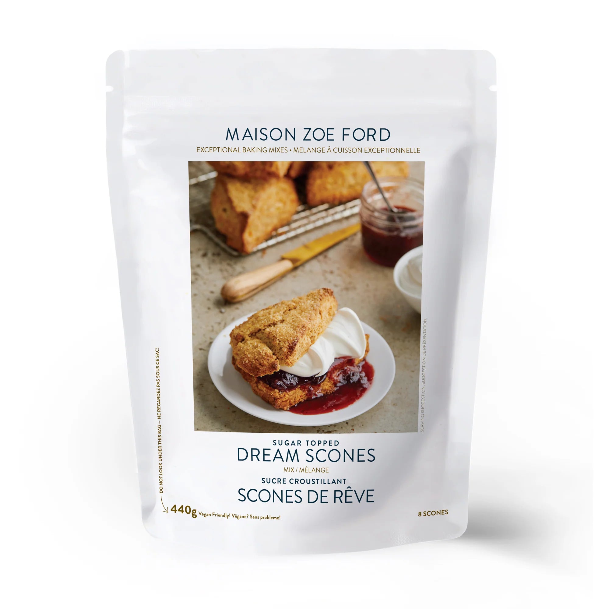 MAISON ZOE FORD Sugar Topped Dream Scone Mix - Easy Homemade Scones for Breakfast, Tea Time & Gifts | Premium Baking Mix for Delicious British-Style Scones
