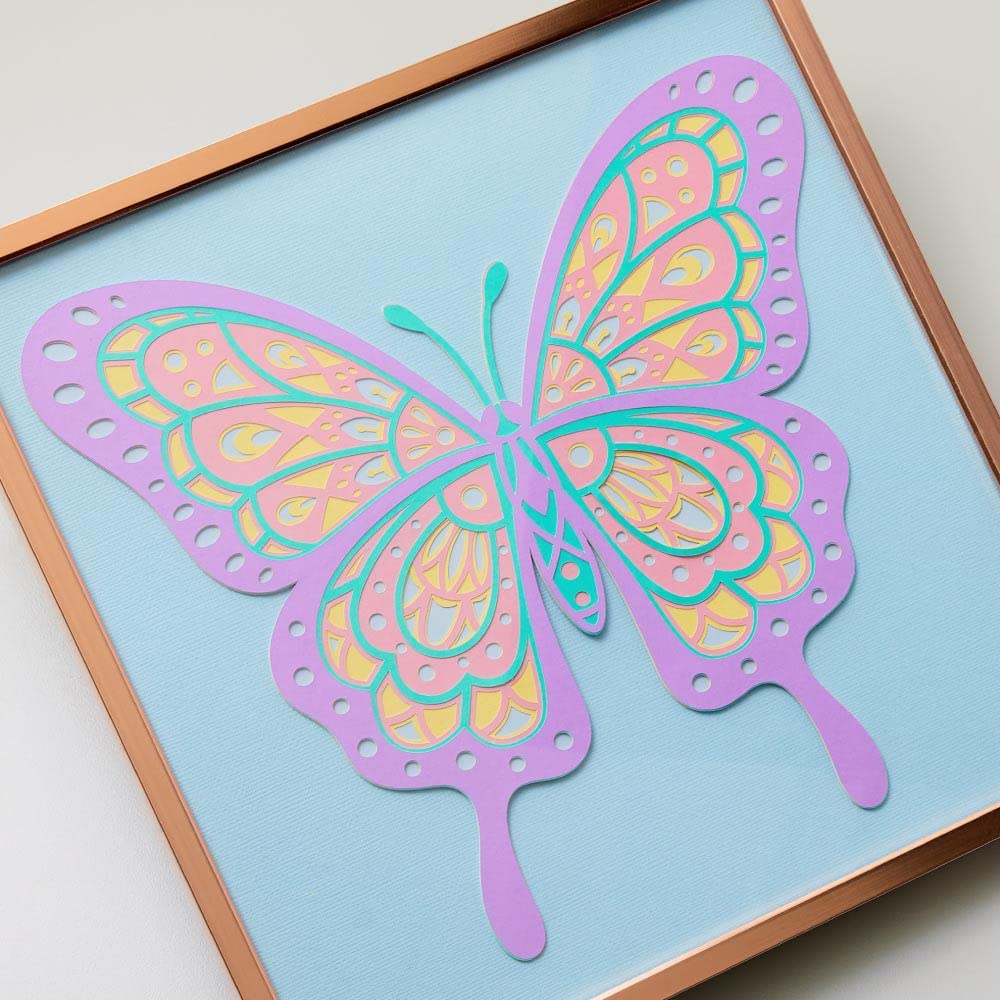 Cricut Smart Paper Sticker Cardstock - 10 Sheets of 13x13 Inch Adhesive Paper for DIY Stickers - Compatible with Cricut Explore 3 & Maker 3 - Bright Bow Design - Perfect for Scrapbooking, Card Making & Craft Projects