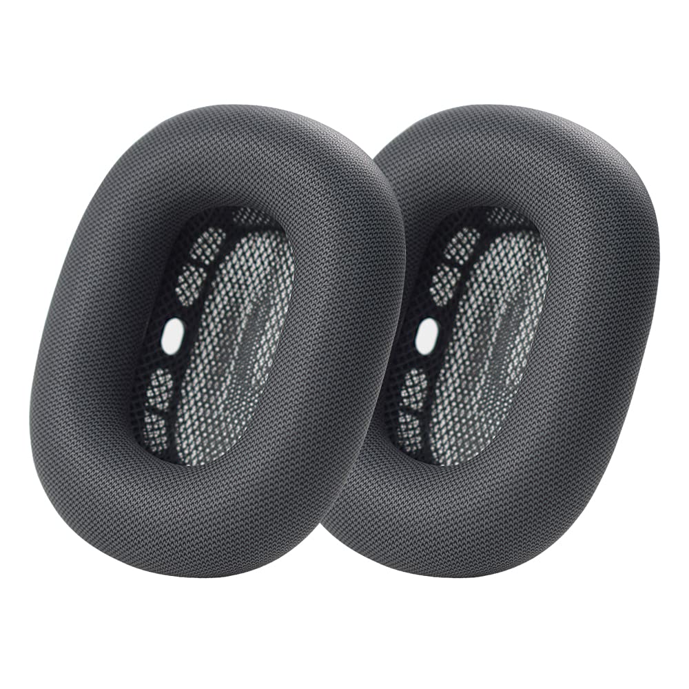 Premium Replacement Ear Cushions for AirPods Max - Soft Protein Leather & Memory Foam Ear Pads with Strong Magnets (Black) | Comfortable Noise Isolation for Work, Travel & Gaming