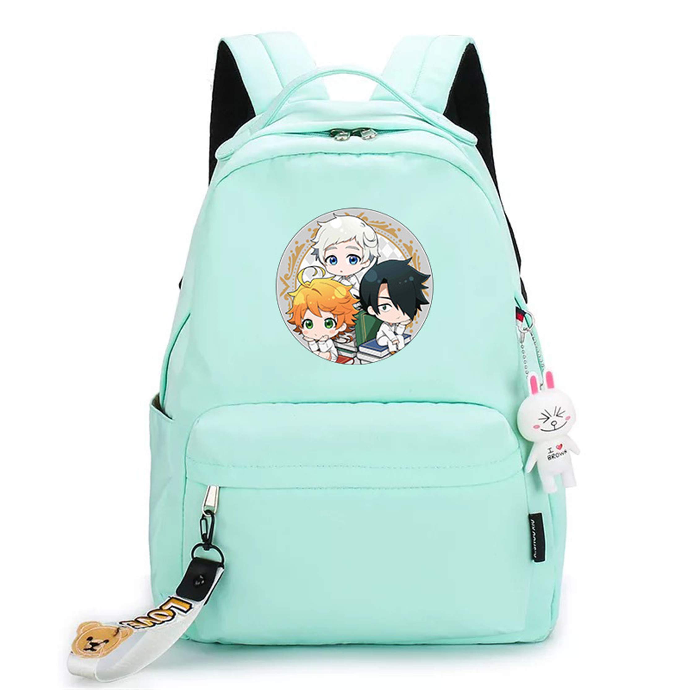 The Promised Neverland Anime Backpack - Lightweight School Bag for Students, Daypack, Bookbag & Shoulder Bag | Perfect for School, Travel & Anime Conventions