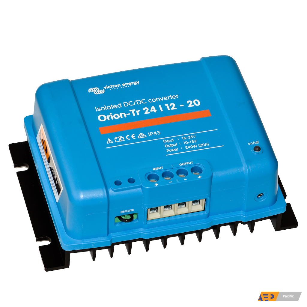 Orion TR Isolated DC-DC Converter 24V to 12V 20A 240W - Power Supply for RVs, Boats, and Solar Energy Systems