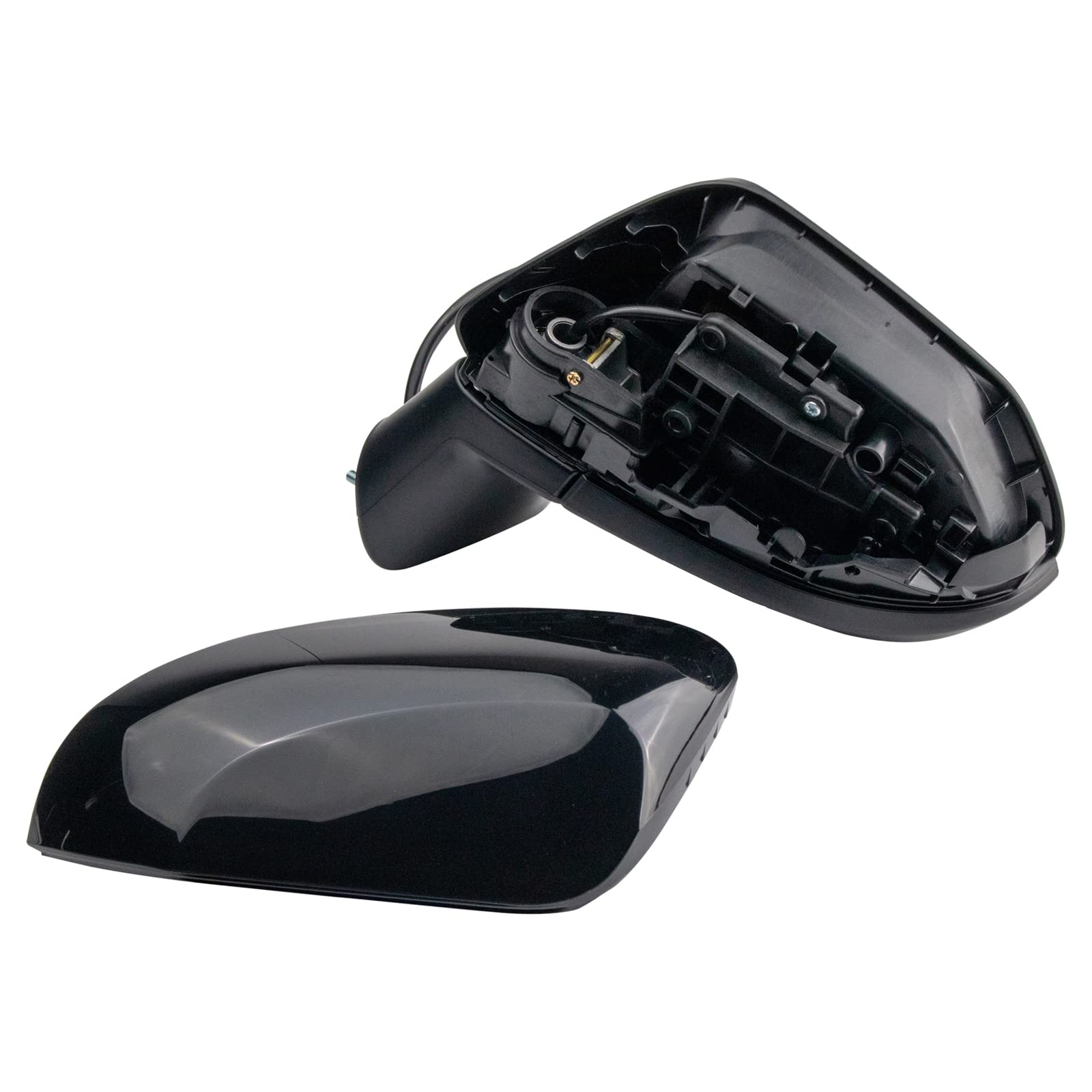TRQ Left Side Mirror Replacement for 2020-2024 Toyota Corolla - Driver Side, Non-Heated, Part #TO1320391 - Perfect for Parking Safety & Blind Spot Visibility