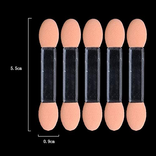 10-Pack Disposable Nail Brushes & Double-Ended Eyeshadow Applicators - Professional Manicure & Makeup Sponge Tools for Travel & Home Use