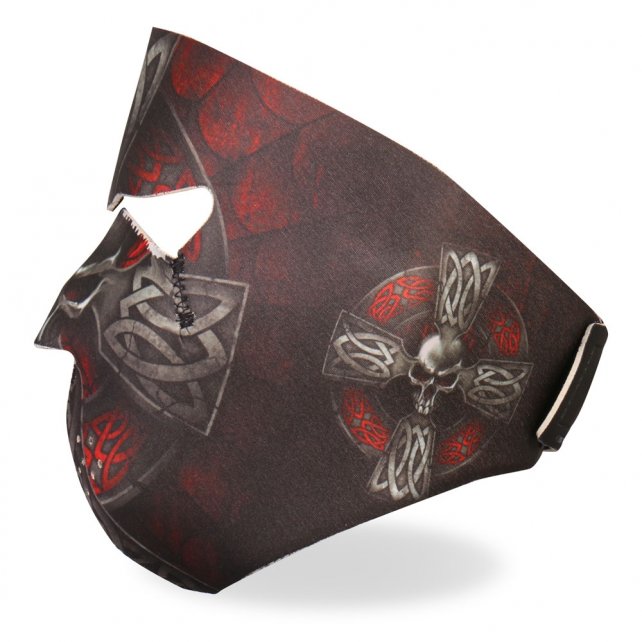 Celtic Cross Neoprene Face Mask - Breathable, Adjustable & Comfortable for Daily Wear - Perfect for Outdoor Activities, Travel & Events