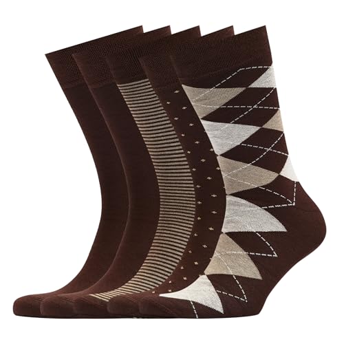 Dark Brown (5-pairs A-mixed)