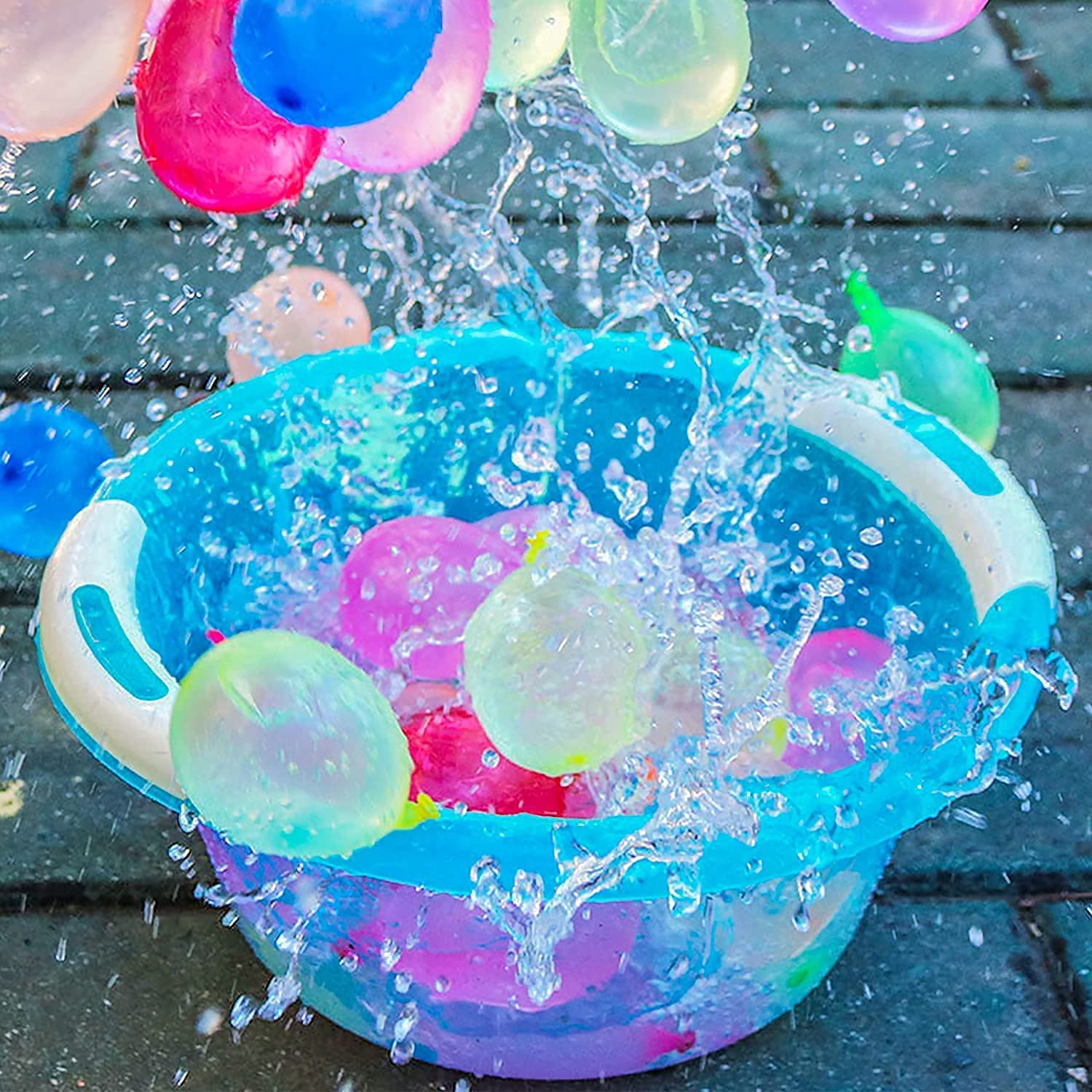 888 PCS Quick Fill Water Balloons for Summer Splash Fun - Fast Filling Water Party Game Toys for Kids & Adults - Outdoor Pool, Beach, Backyard Water Fight Games (888 Count)