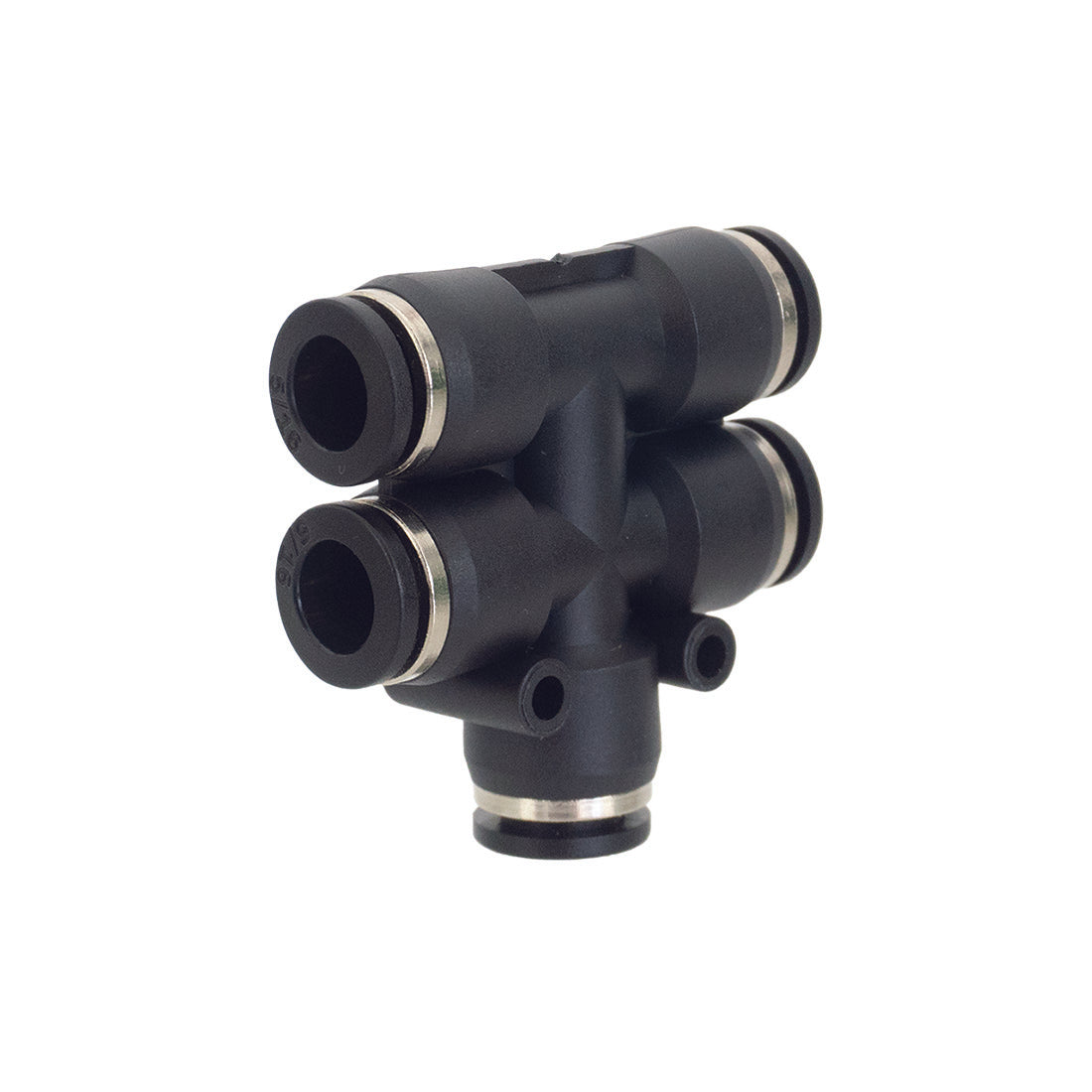 XERO Push to Fit Double T Fitting 5/16 Inch - Quick Connect Air Fittings for Pneumatic Tools, HVAC Systems, and Industrial Applications