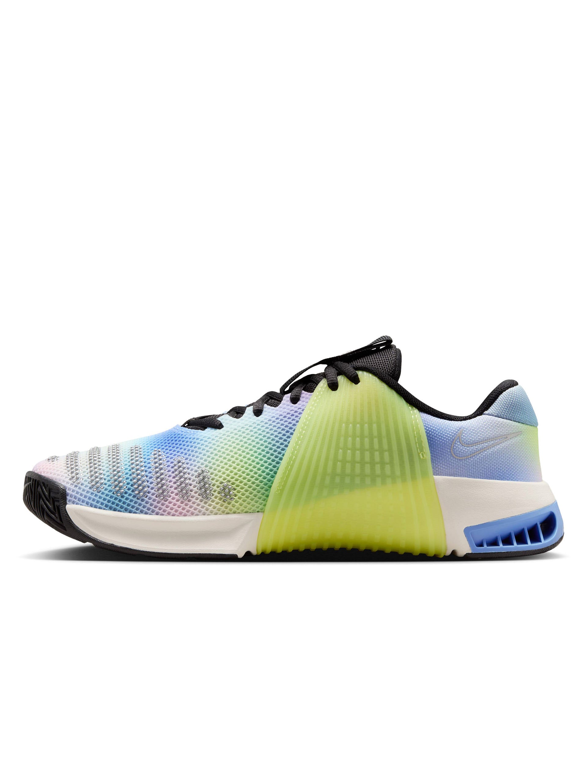 Nike Metcon 9 SE Cross Training Shoes - Black/Light Lemon Twist/Royal Pulse/Metallic Silver for Gym Workouts & High-Intensity Training