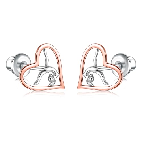 Screw back-rose gold