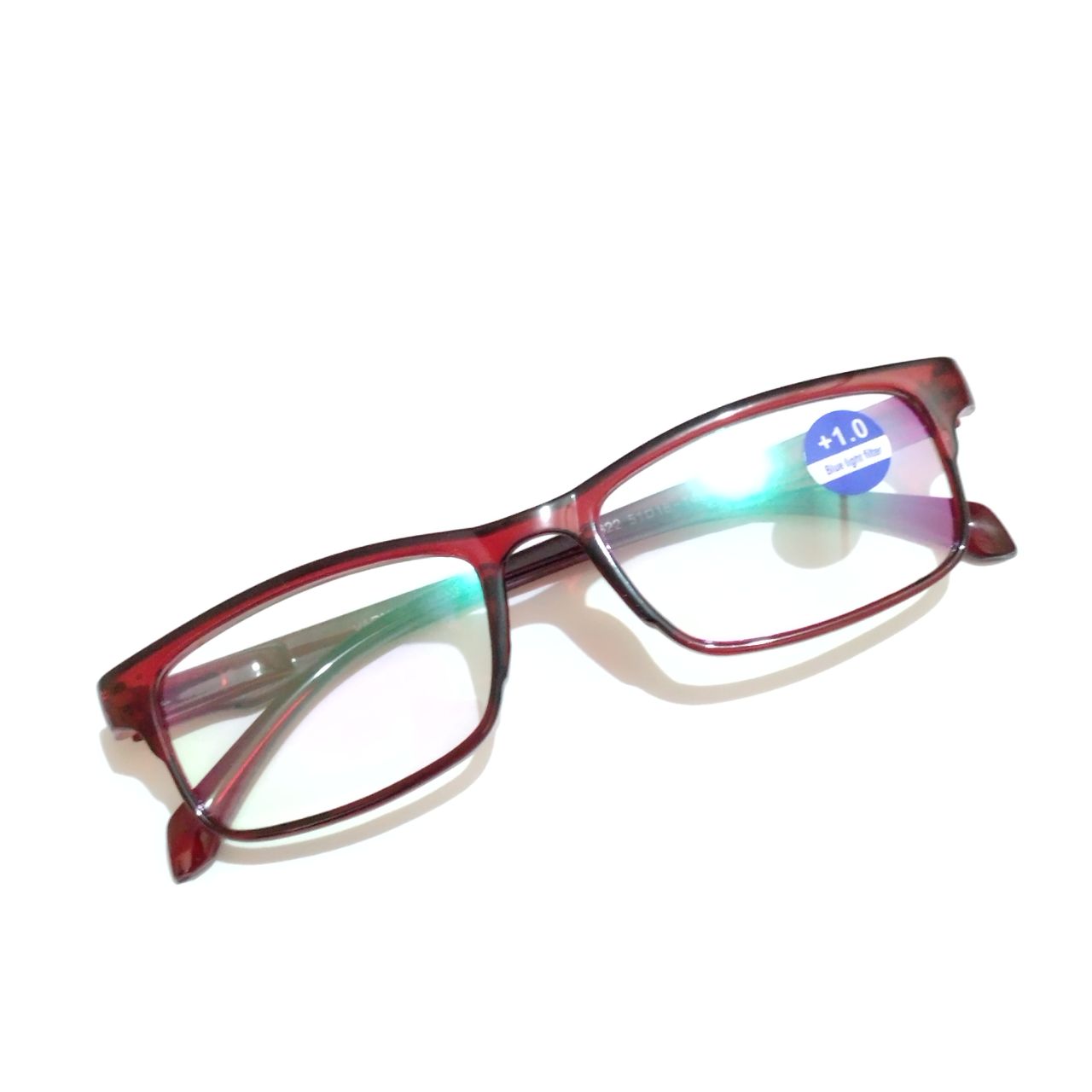Stylish Red Full Frame Blue Light Blocking Reading Glasses for Women & Men - Anti Eye Strain, Computer & Gaming Glasses for Work, Study & Screen Time