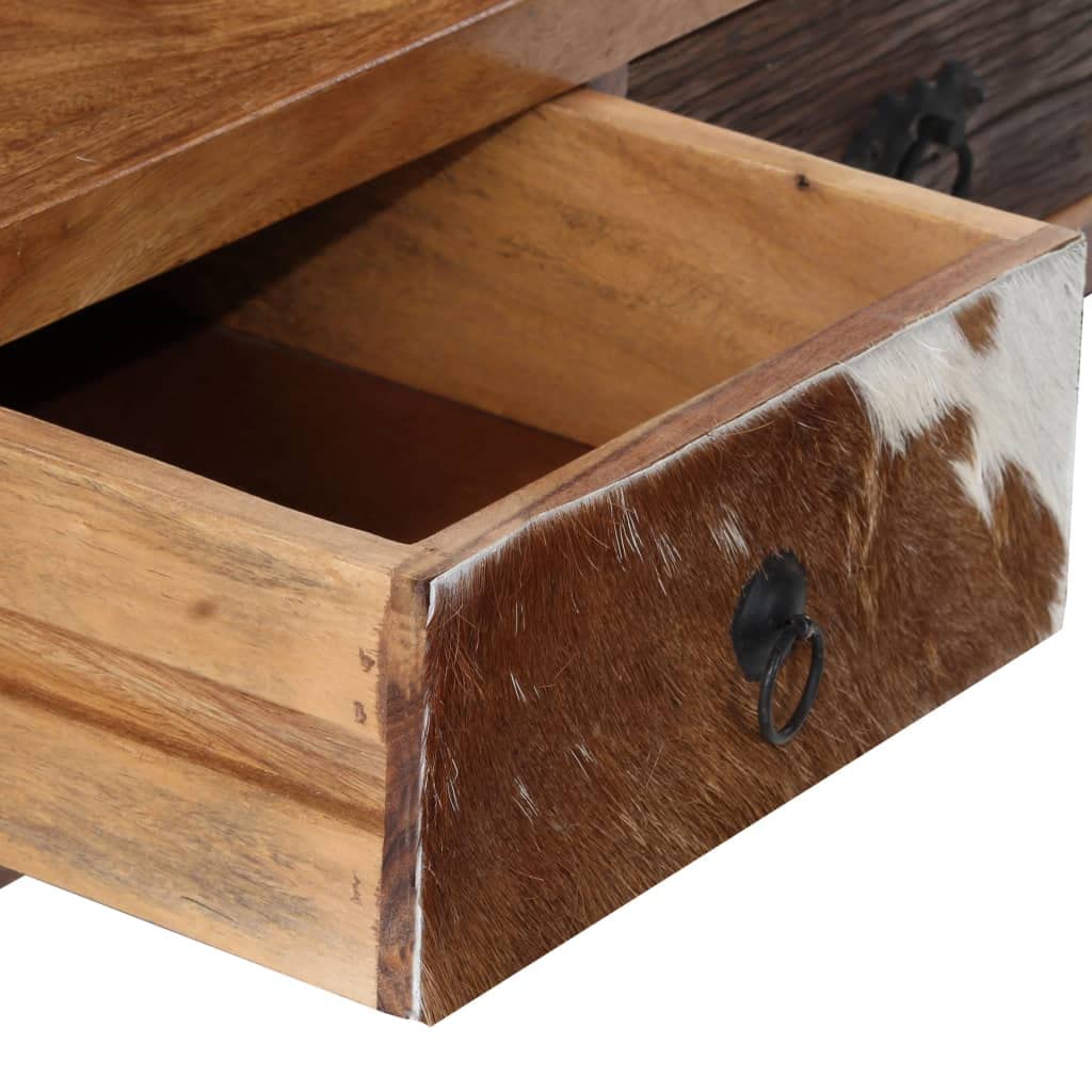 **Handmade Solid Sheesham Wood Coffee Table - 35.4